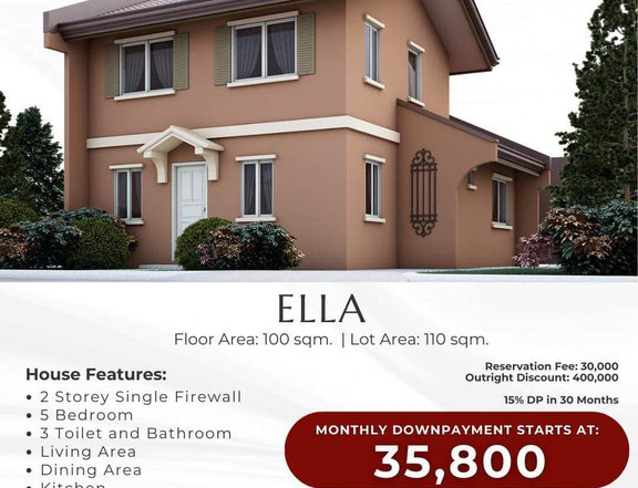 PRESELLING 5BR HOUSE AND LOT FOR SALE IN SAVANNAH (ELLA UNIT)