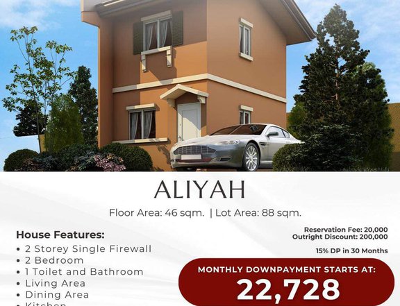 PRESELLING 2BR HOUSE AND LOT FOR SALE IN SAVANNAH (ALIYAH UNIT)