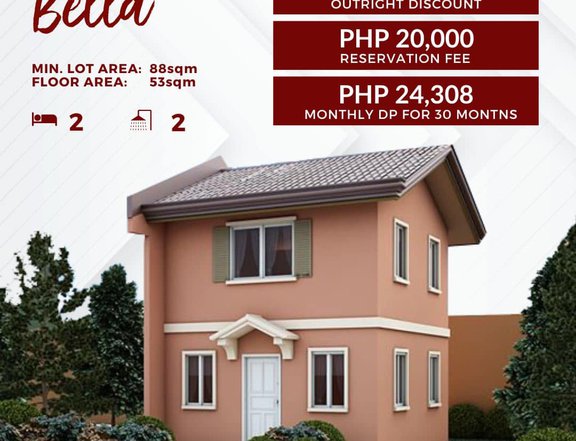 Bella, Pre-selling, 2-bedroom SFHouse For Sale in Oton Iloilo