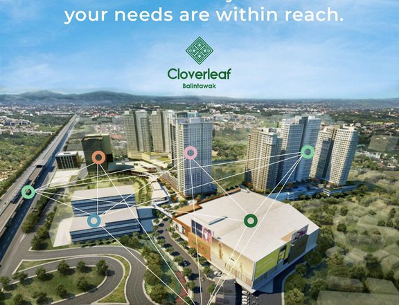 Pre- Selling Junior 1 Bedroom Condo in Avida-Ayala Land Cloverleaf Towers , Quezon City @P14300/mo