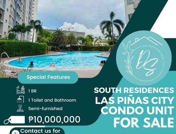 Semi Furnished Condo Unit For Sale in South Residences, Las Pinas City