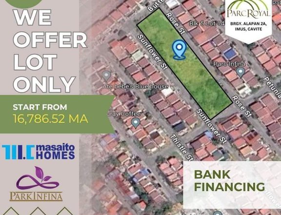 Masaito Homes offers Residential Lot For Sale in Imus Cavite