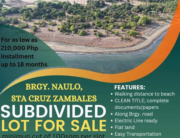 100sqm Lot for sale near Front beach area