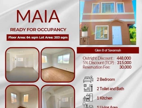 Maia, 2-bedroom Single Detached House For Sale in Oton Iloilo