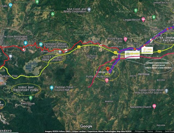 FOR SALE RAWLAND IN BATAAN NEAR THE NEW HERMOSA - SUBIC CONNECTOR BY-PASS ROAD