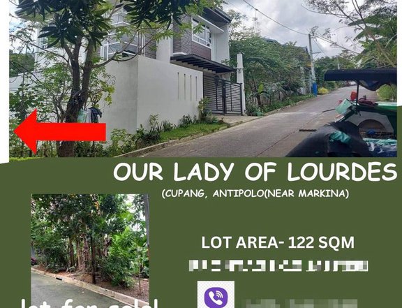 122 sqm Residential Lot For Sale in Cupang Antipolo near Marikina