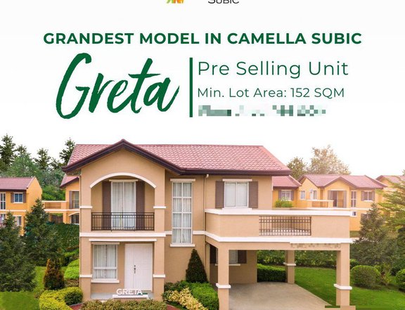 230 sqm Greta 5BR House and Lot for Sale in Camella Subic