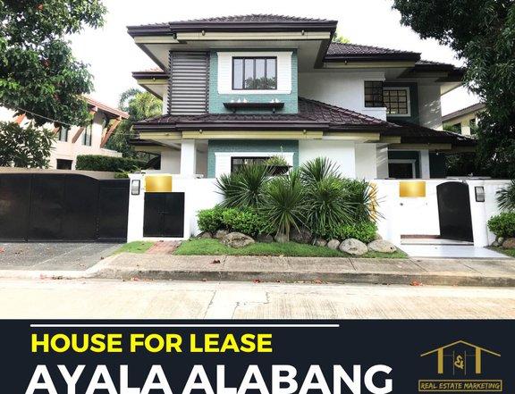 4-bedroom Single Detached House For Rent in Alabang Muntinlupa Metro Manila