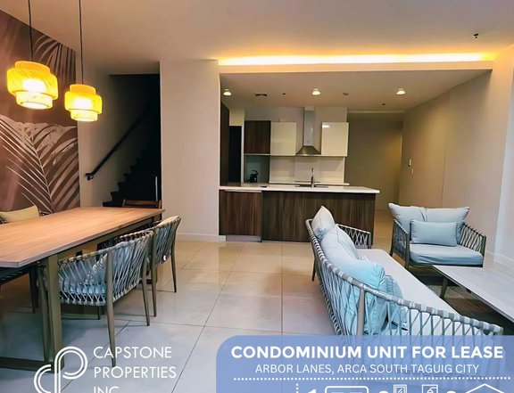 FOR LEASE: 1 Bedroom Loft-Type in Arbor Lanes, Arca South, Taguig City