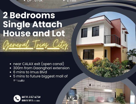 2Br Single Attached House and Lot in General Trias City