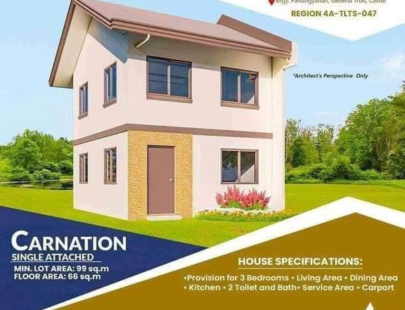 Richdale West offers a 3-bedroom Single Attached House For Sale thru Pag-IBIG in General Trias