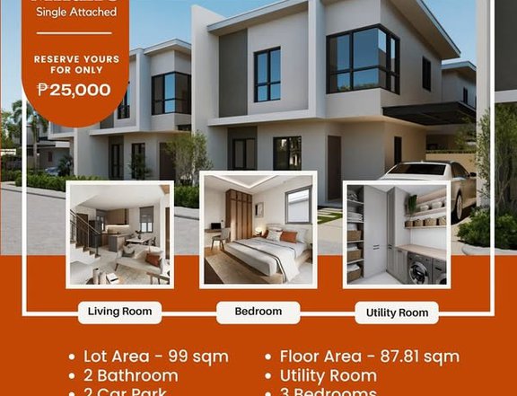 3-bedroom Single Detached Mireio House For Sale in Lipa Batangas