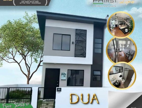 2-bedroom Single Attached Dua Model House For Sale thru Pag-IBIG in Phirst Park Lipa Batangas