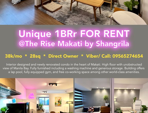 Unique 1B Condo @The Rise Makati by Shangrila