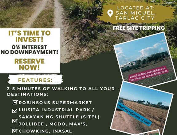 Residential Lot for Sale Near Robinsons Tarlac