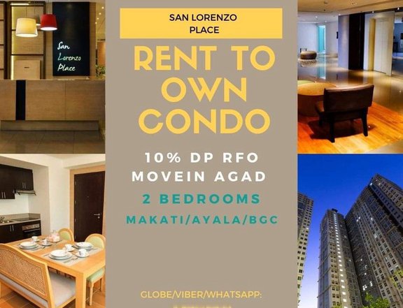 1BR EDSA 2BR 30k Monthly RENT TO OWN MAKATI RFO SAN LORENZO PLACE MOA