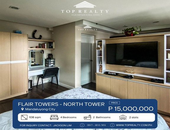 For Sale: 4 Bedroom Condominium in Flair Tower, Mandaluyong City