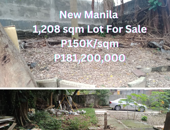 New Manila 1,208 sqm. Lot for Sale