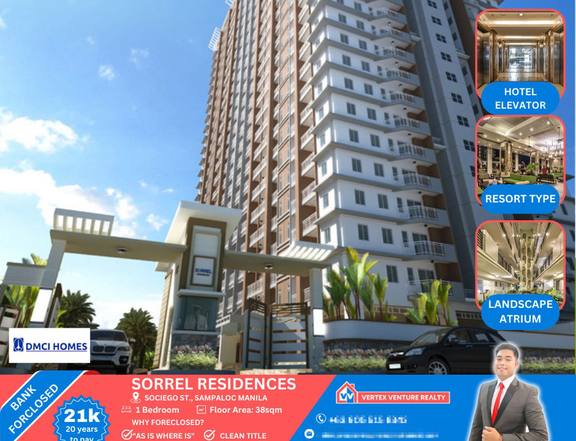 Foreclosed 38.00 sqm 1-bedroom Condo For Sale in Manila Metro Manila