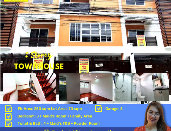 3-bedroom Townhouse For Sale in Teachers Village Diliman Quezon City