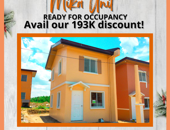 Affrordable House and Lot in Batangas City- RFO Unit