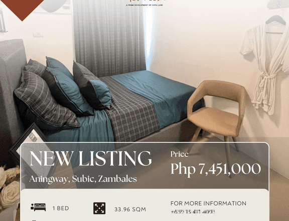 1 Bedroom Condo Unit with Mountain View in 10th floor For Sale in Subic Zambales