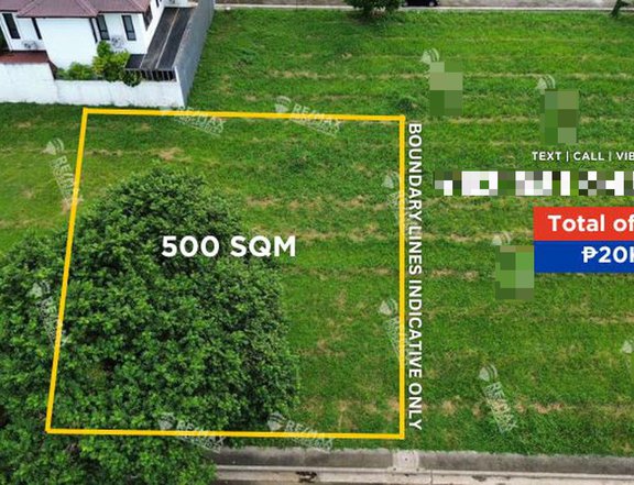 500 sqm Residential Lot For Sale in MorningFields Subdivision Calamba Laguna