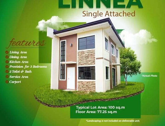 Linnea Single Attached Pre-Selling in San Jose Batangas Greenmeadows Residences