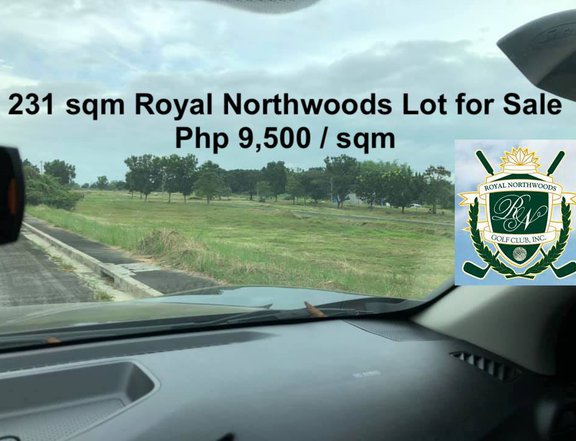 231 sqm corner lot in Phase 1 of Royal Northwoods Subdivision