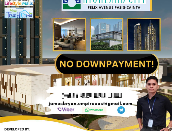 No Downpayment Condo Investment in Pasig - PRE SELLING