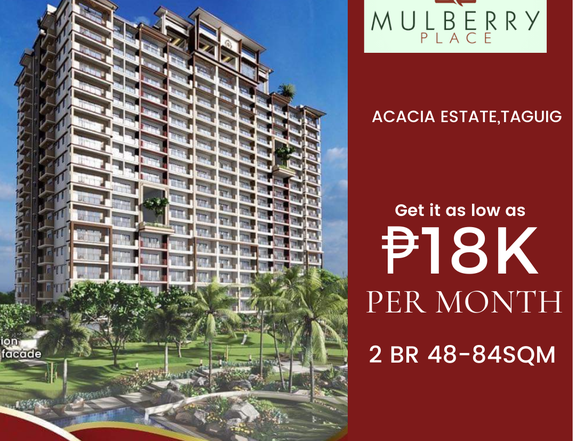 48.00 sqm 2-bedroom Condo For Sale in Taguig near Bgc