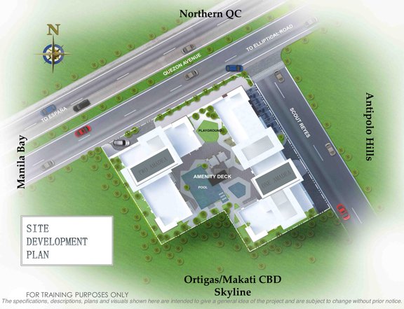2 Bedroom Condo along Quezon Avenue Suntrust Amadea