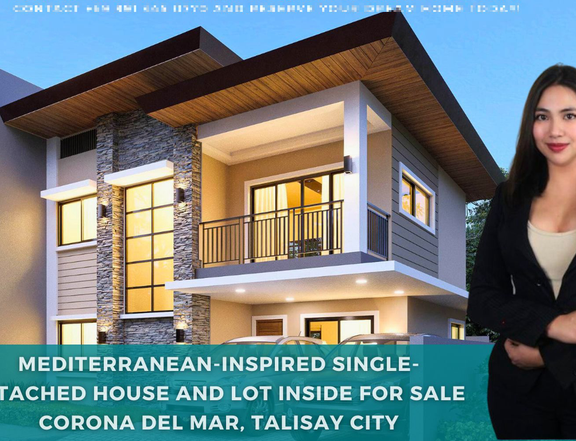 Mediterranean-Inspired Single-Attached House and Lot For Sale in Cebu