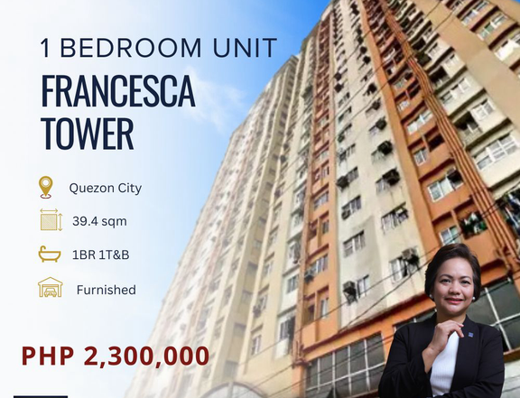 1 Bedroom Unit For Sale in Francesca Tower, Quezon City!