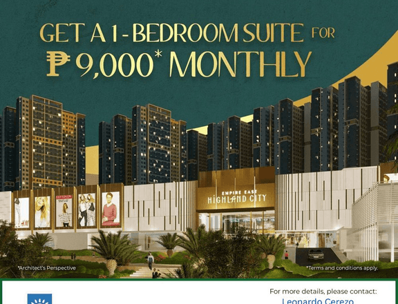 46.05 sqm 2-Bedroom Condo For Sale In Pasig Metro Manila