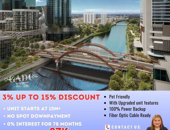 Le Pont Residences Pre-Selling 1BR Condo with Balcony for sale in Bridgetown Pasig Near Medical City
