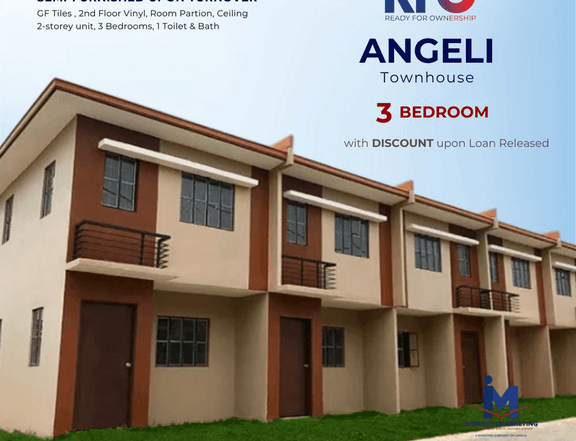 Ready For Occupancy 3-bedroom Townhouse For Sale in Bacolod Negros Occidental