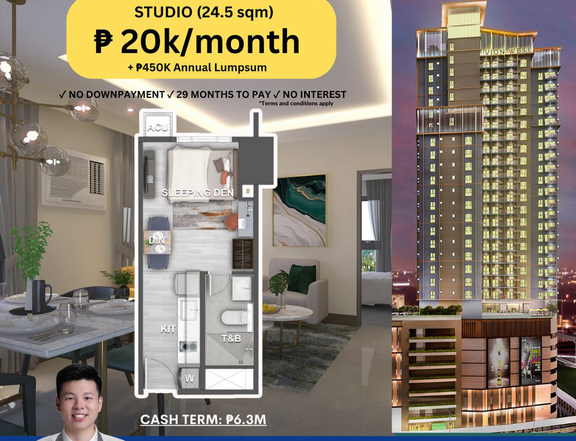 VION WEST 24.50 sqm Studio Condo For Sale in Makati Metro Manila