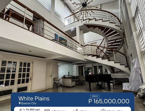 Spacious 6 Bedroom House and Lot for Sale in White Plains, Quezon City