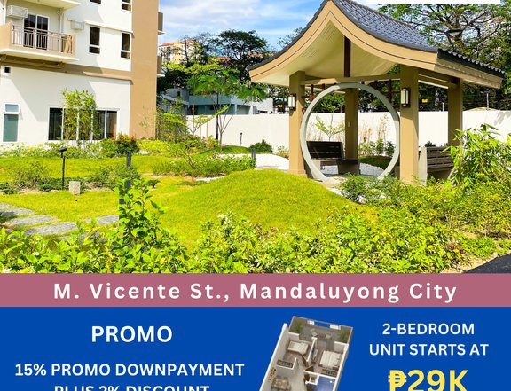 Pre-selling 53.50 sqm 2-bedroom Condo For Sale in Mandaluyong