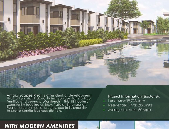 Preselling Affordable House For Sale in AMAIA SCAPES Binangonan Rizal