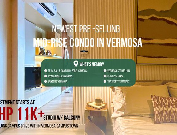 Studio Unit Pre Selling Along Daang Hari Imus Cavite Vermosa Air BnB  Ready