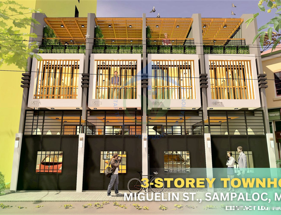 3-4BR 3-STOREY TOWNHOUSE FOR SALE IN SAMPALOC, MANILA