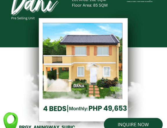 162sqm Dani NRFO 4BR 3 Bath House and Lot For Sale in Subic Zambales