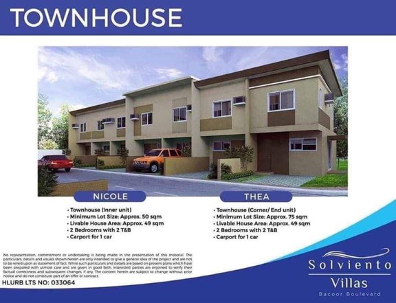 HOUSE AND LOT IN BACOOR CAVITE NEAR METRO MANILA