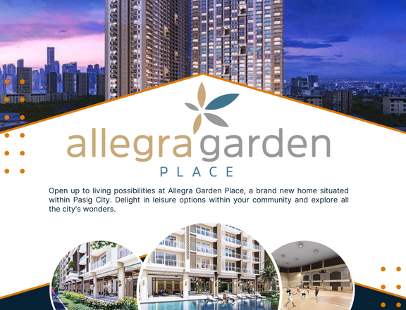 Condo Unit Allegra Garden Place in Pasig