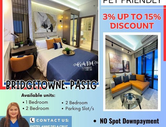 Smart Home Condo at Le Pont Residences for sale located in Bridgetowne, Pasig