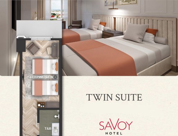 Twin Suite Condotel For Sale in Savoy Capital Town, San Fernando Pampanga