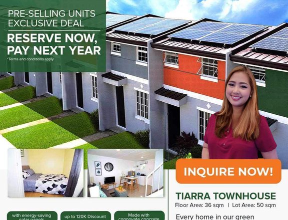 2 Storey Townhouse Fully Furnished With Solar in Sto.Tomas Batangas