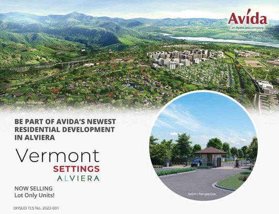 Lot for sale in Vermont Settings Alviera Pampanga starts @12k / month